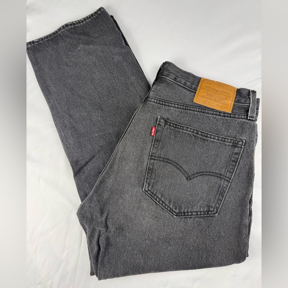 Levi's capital “E” Lot 551 Z Men's Charcoal Straight Jeans Vintage
